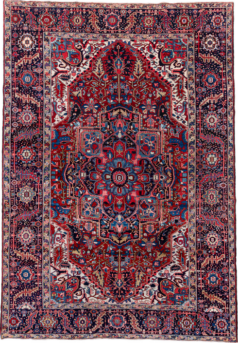 Vintage Heriz Area Rug (8' x 12')